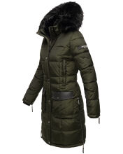 Navahoo Sinja Damen Winter Parka Jacke mit Kapuze Olive Gr&ouml;&szlig;e XXL - Gr. 44