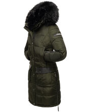 Navahoo Sinja Damen Winter Parka Jacke mit Kapuze Olive Gr&ouml;&szlig;e XXL - Gr. 44