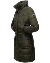 Navahoo Sinja Damen Winter Parka Jacke mit Kapuze Olive Gr&ouml;&szlig;e XXL - Gr. 44