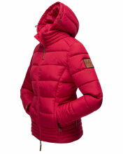 Marikoo Sole Damen Winter Steppjacke mit Kapuze Fuchsia Gr&ouml;&szlig;e M - Gr. 38
