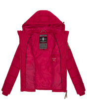 Marikoo Sole Damen Winter Steppjacke mit Kapuze Fuchsia Gr&ouml;&szlig;e L - Gr. 40