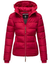 Marikoo Sole Damen Winter Steppjacke mit Kapuze Fuchsia Gr&ouml;&szlig;e XL - Gr. 42