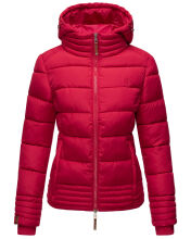Marikoo Sole Damen Winter Steppjacke mit Kapuze Fuchsia Gr&ouml;&szlig;e XXL - Gr. 44