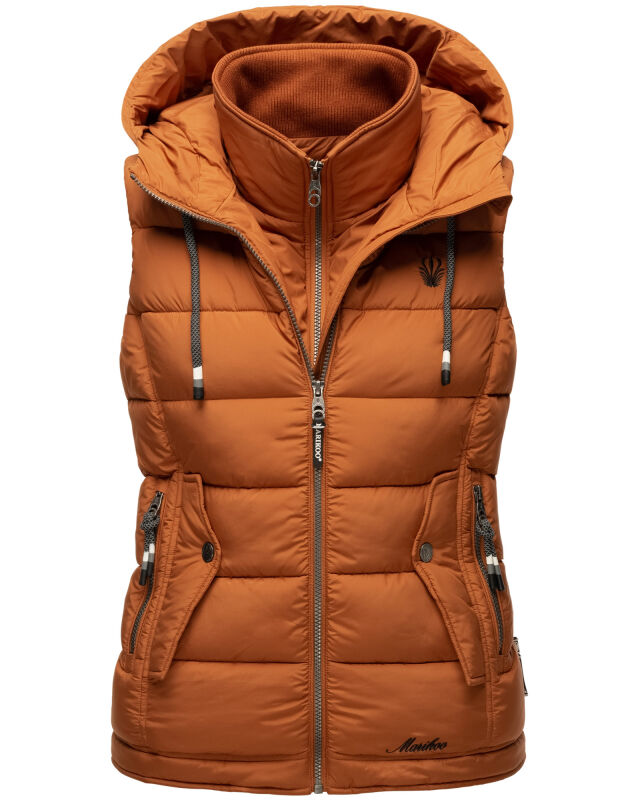 Marikoo Taisaa Damen Stepp Weste &Uuml;bergangsjacke Cinnamon Gr&ouml;&szlig;e XS - Gr. 34