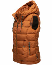 Marikoo Taisaa Damen Stepp Weste &Uuml;bergangsjacke Cinnamon Gr&ouml;&szlig;e XS - Gr. 34