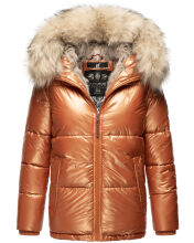 Navahoo Tikunaa ladies winter jacket quilted jacket with faux fur hood  Größe XS - Gr. 34