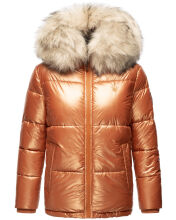 Navahoo Tikunaa ladies winter jacket quilted jacket with faux fur hood  Größe XS - Gr. 34