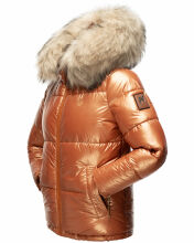 Navahoo Tikunaa ladies winter jacket quilted jacket with faux fur hood  Größe XS - Gr. 34
