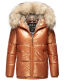 Navahoo Tikunaa ladies winter jacket quilted jacket with faux fur hood  Größe XS - Gr. 34