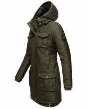 Navahoo Tiniis Damen Parka Winterjacke Dark Olive Größe M - Gr. 38