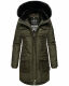 Navahoo Tiniis Damen Parka Winterjacke Dark Olive Größe M - Gr. 38