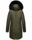 Navahoo Tiniis Damen Parka Winterjacke Dark Olive Größe M - Gr. 38