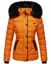 Marikoo Unique Damen gesteppte Winterjacke Burnt Orange Größe XS - Gr. 34