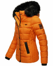 Marikoo Unique Damen gesteppte Winterjacke Burnt Orange Größe XS - Gr. 34