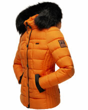 Marikoo Unique Damen gesteppte Winterjacke Burnt Orange Größe XS - Gr. 34