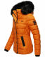 Marikoo Unique Damen gesteppte Winterjacke Burnt Orange Größe XS - Gr. 34