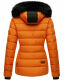 Marikoo Unique Damen gesteppte Winterjacke Burnt Orange Größe XS - Gr. 34