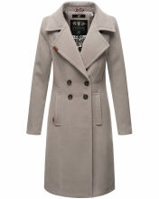 Navahoo Wooly Damen Trenchcoat Winter Mantel Zink Grau Größe S - Gr. 36