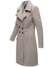 Navahoo Wooly Damen Trenchcoat Winter Mantel Zink Grau Größe S - Gr. 36