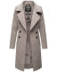 Navahoo Wooly Damen Trenchcoat Winter Mantel Zink Grau Größe S - Gr. 36