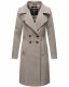 Navahoo Wooly Damen Trenchcoat Winter Mantel Zink Grau Größe L - Gr. 40