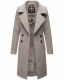 Navahoo Wooly Damen Trenchcoat Winter Mantel Zink Grau Größe L - Gr. 40
