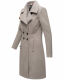 Navahoo Wooly Damen Trenchcoat Winter Mantel Zink Grau Größe L - Gr. 40