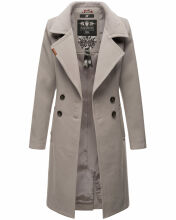 Navahoo Wooly Damen Trenchcoat Winter Mantel Zink Grau Größe XL - Gr. 42