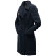 Navahoo Wooly Damen Trenchcoat Winter Mantel Navy Größe S - Gr. 36