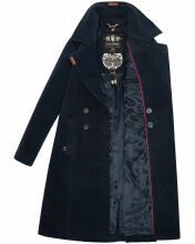 Navahoo Wooly Damen Trenchcoat Winter Mantel Navy Größe L - Gr. 40