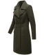 Navahoo Wooly Damen Trenchcoat Winter Mantel Dunkelgrün Größe XS - Gr. 34