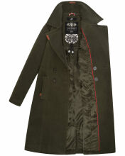 Navahoo Wooly Damen Trenchcoat Winter Mantel Dunkelgrün Größe M - Gr. 38