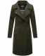Navahoo Wooly Damen Trenchcoat Winter Mantel Dunkelgrün Größe M - Gr. 38