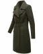 Navahoo Wooly Damen Trenchcoat Winter Mantel Dunkelgrün Größe M - Gr. 38
