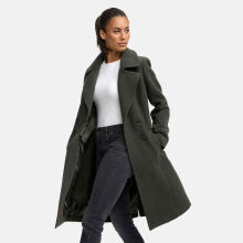 Navahoo Wooly Damen Trenchcoat Winter Mantel Dunkelgr&uuml;n Gr&ouml;&szlig;e XL - Gr. 42