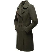 Navahoo Wooly Damen Trenchcoat Winter Mantel Dunkelgr&uuml;n Gr&ouml;&szlig;e XL - Gr. 42
