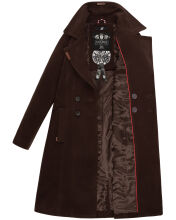 Navahoo Wooly Ladies Coat B661 Dark Choco Größe XS - Gr. 34