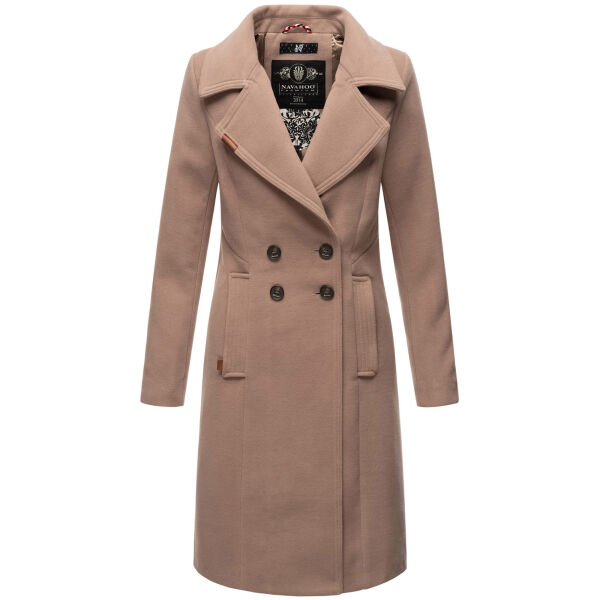 Navahoo Wooly Damen Trenchcoat Winter Mantel Taupe Größe XXXL - Gr. 46