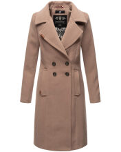 Navahoo Wooly Damen Trenchcoat Winter Mantel Taupe Größe XXXL - Gr. 46