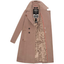 Navahoo Wooly Damen Trenchcoat Winter Mantel Taupe Größe XXXL - Gr. 46
