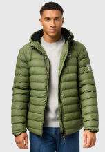 Stone Harbour Zaharoo wasserdichte Herren Regen Steppjacke Olivenblatt Größe XL - Gr. XL