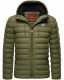 Stone Harbour Zaharoo wasserdichte Herren Regen Steppjacke Olivenblatt Größe XL - Gr. XL