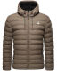 Stone Harbour Zaharoo wasserdichte Herren Regen Steppjacke Stein Braun Größe S - Gr. S