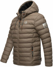 Stone Harbour Zaharoo wasserdichte Herren Regen Steppjacke Stein Braun Gr&ouml;&szlig;e M - Gr. M