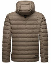 Stone Harbour Zaharoo wasserdichte Herren Regen Steppjacke Stein Braun Größe XXL - Gr. 2XL