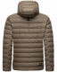Stone Harbour Zaharoo wasserdichte Herren Regen Steppjacke Stein Braun Größe XXL - Gr. 2XL