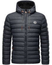 Stone Harbour Zaharoo wasserdichte Herren Regen Steppjacke Stein Blau Größe S - Gr. S