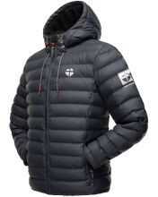 Stone Harbour Zaharoo wasserdichte Herren Regen Steppjacke Stein Blau Größe S - Gr. S