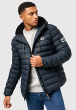 Stone Harbour Zaharoo wasserdichte Herren Regen Steppjacke Stein Blau Größe S - Gr. S