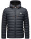 Stone Harbour Zaharoo wasserdichte Herren Regen Steppjacke Stein Blau Größe S - Gr. S